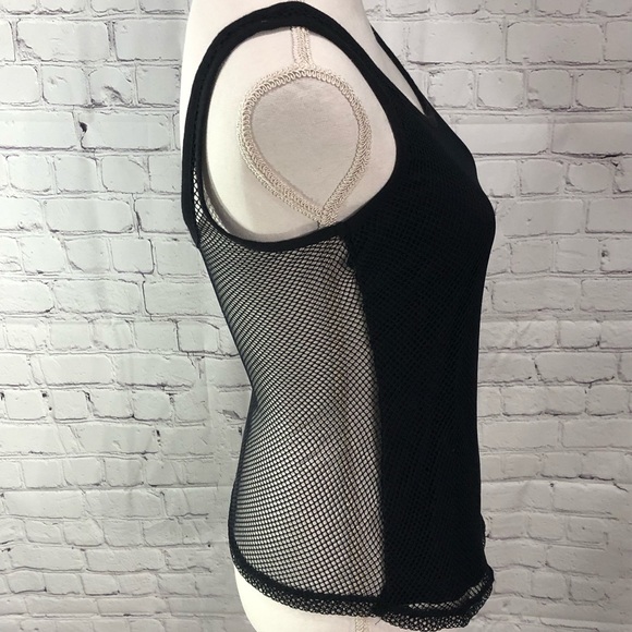 FABLETICS Tank Top Mesh Black-Small - Picture 2 of 3